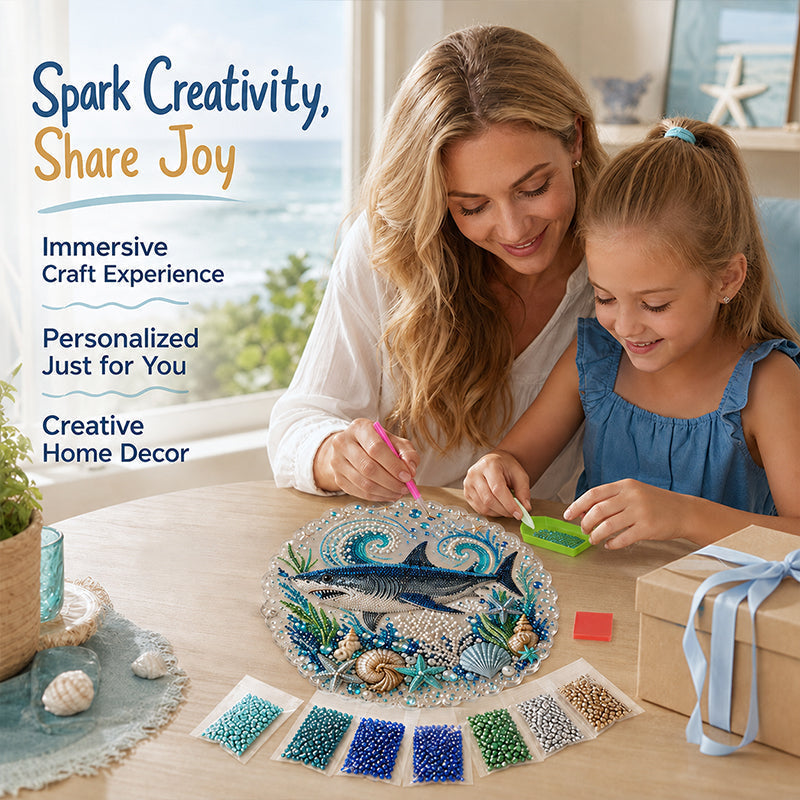 🔥Last Day 70% OFF——🌊✨Ocean Theme Pearl Art DIY Kit