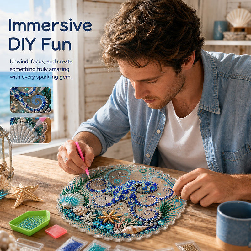 🔥Last Day 70% OFF——🌊✨Ocean Theme Pearl Art DIY Kit